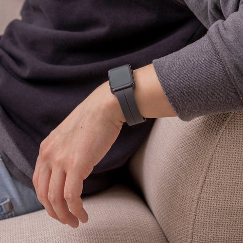 Bracelet silicone avec D-buckle Samsung Galaxy Fit 3 (gris foncé)
