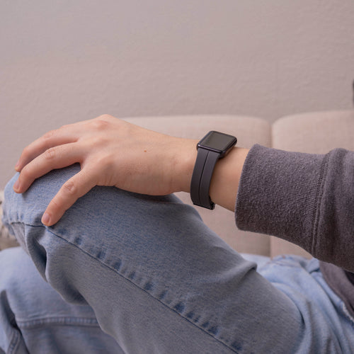 Bracelet silicone avec D-buckle Samsung Galaxy Fit 3 (gris foncé)