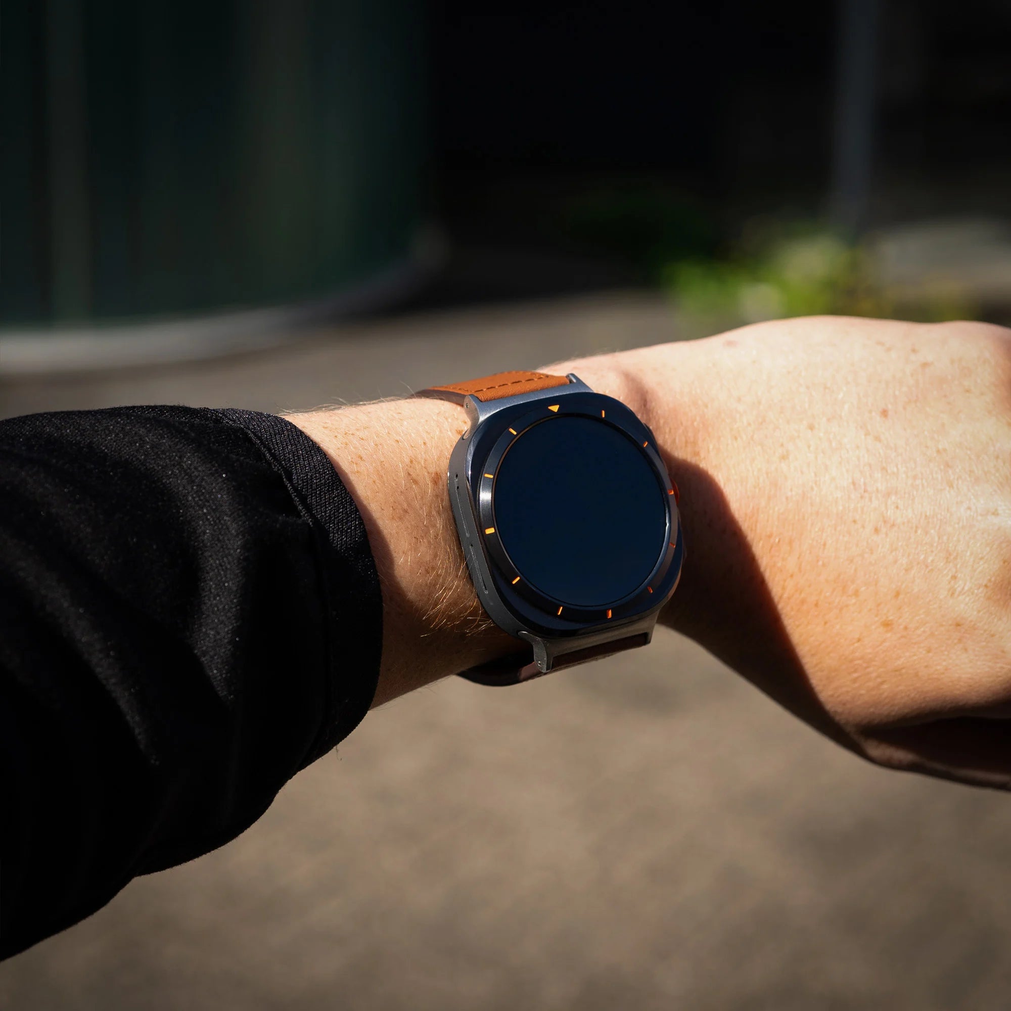 Bracelet cuir Samsung Galaxy Watch Ultra (brun)