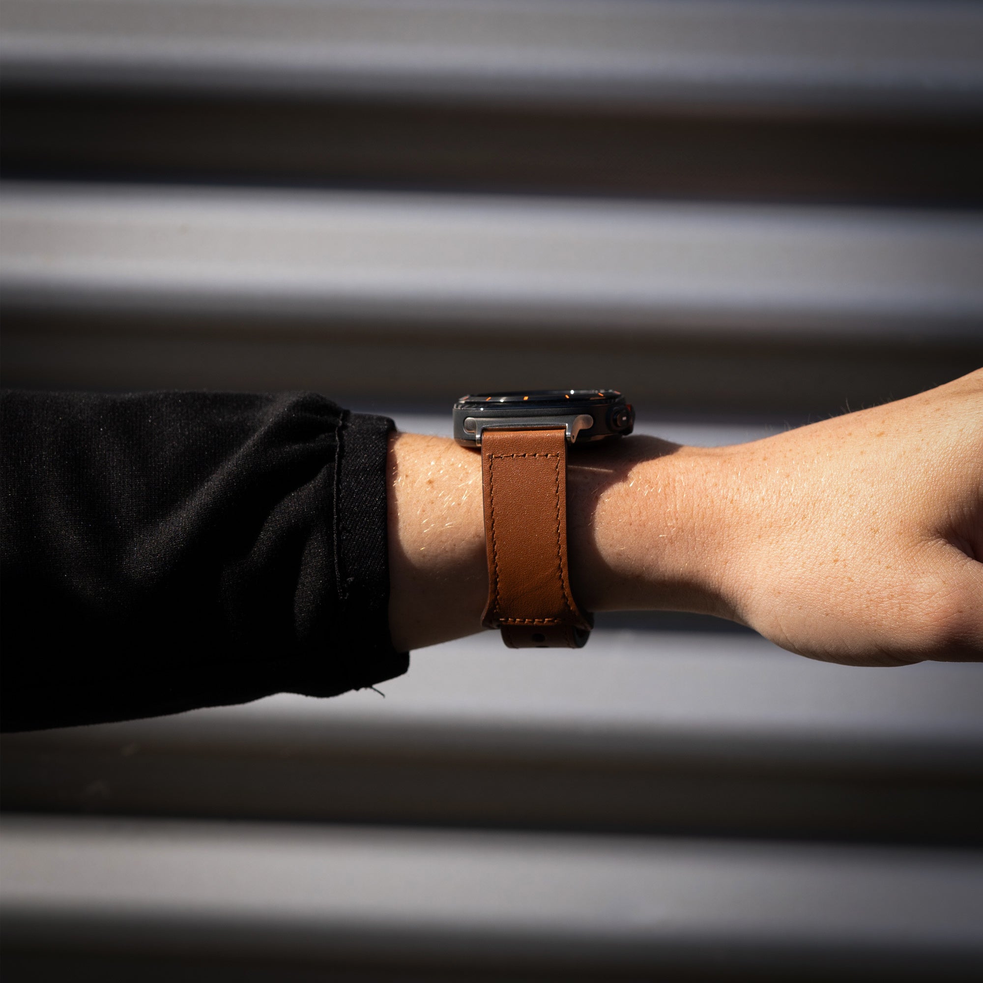 Bracelet cuir Samsung Galaxy Watch Ultra (brun)