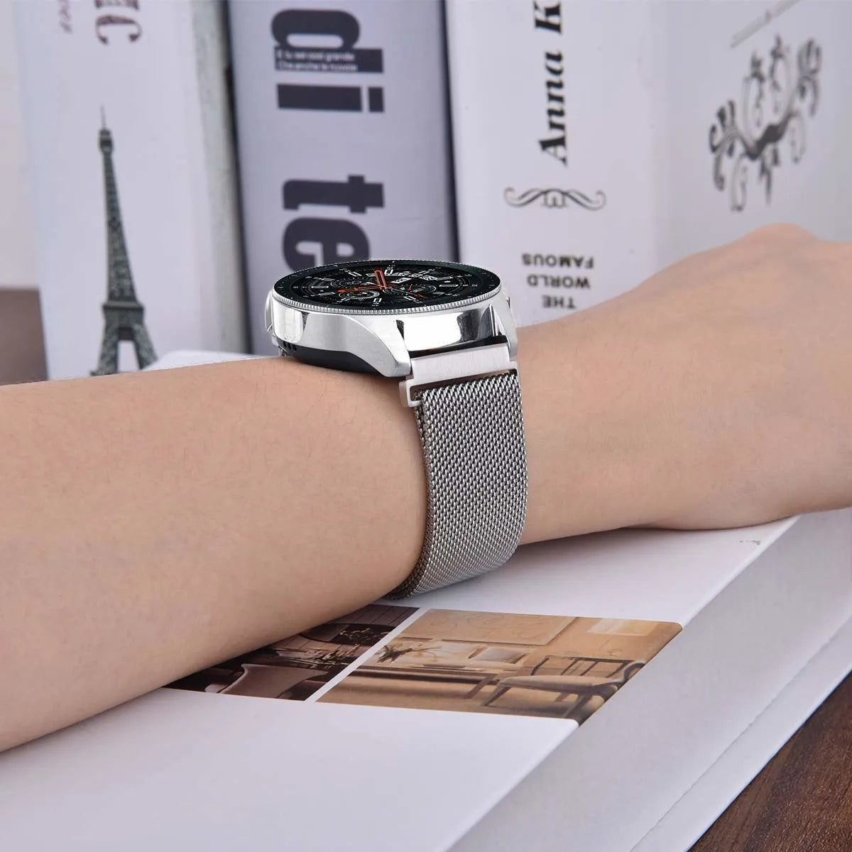 Bracelet milanais Coros Pace 4 (argent)