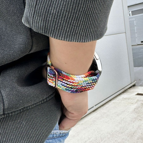 Watch Strap Woven Nylon 20mm - Quick Release (Rainbow)