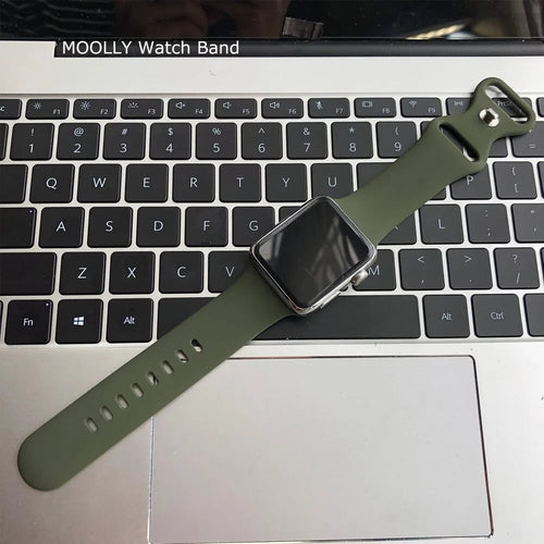 Silicone Strap, army green, lifestyle photo