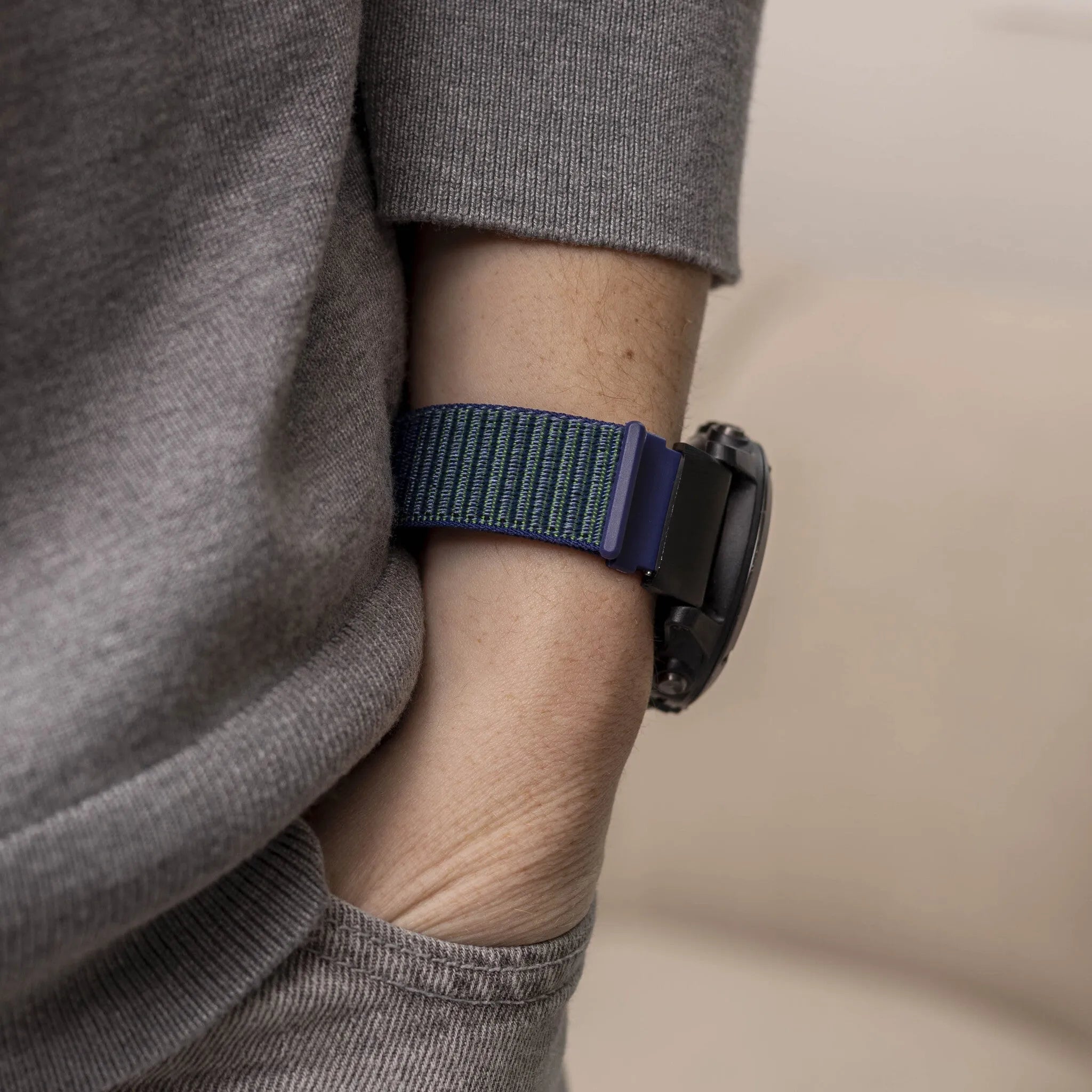 Nylon Buckle Strap, blue, lifestyle photo