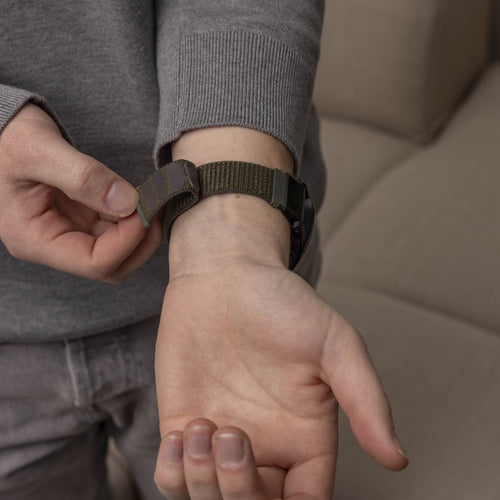 Nylon Strap, army green, lifestyle photo