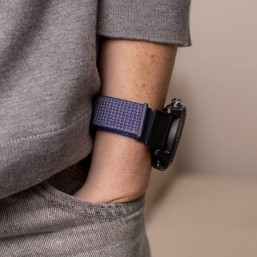 Bracelet nylon Garmin Fenix 9 Pro - 51mm (bleu)