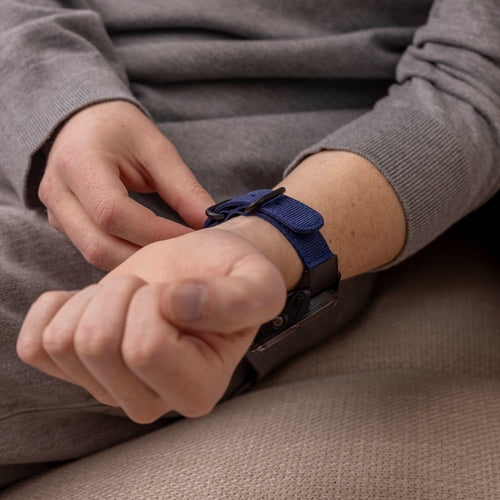 Bracelet nylon à boucle Garmin Fenix 9 Pro - 51mm (bleu)