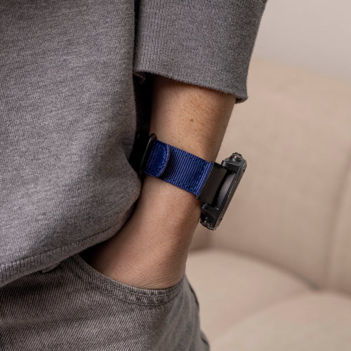 Bracelet nylon à boucle Garmin Fenix 9 Pro - 51mm (bleu)