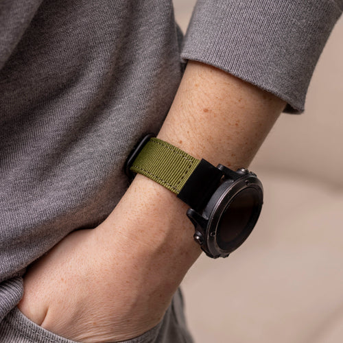 Bracelet nylon à boucle Garmin Fenix 9 - 51mm (vert)
