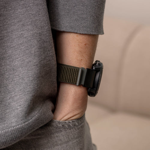 Bracelet nylon Garmin Fenix 9 - 51mm (vert militaire)