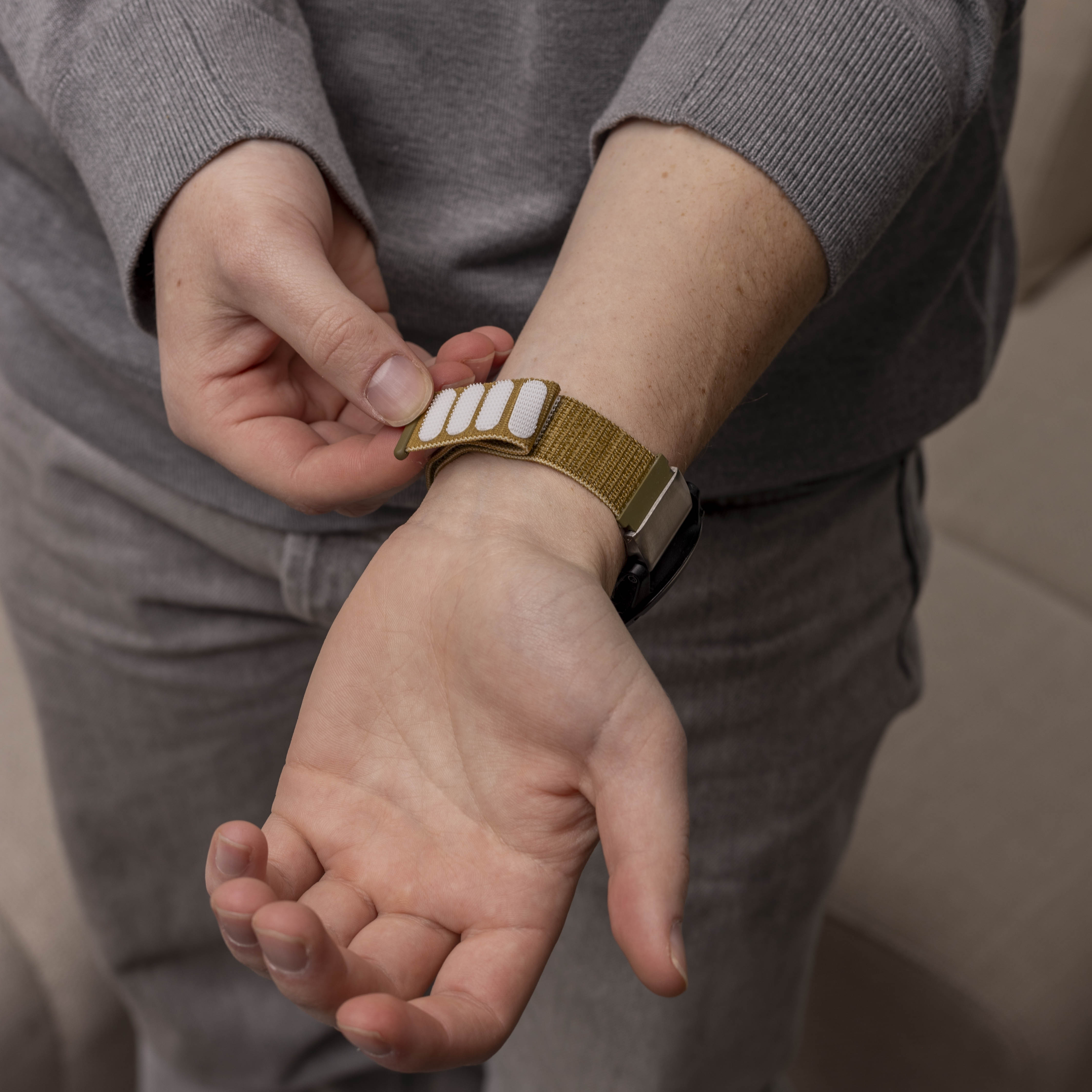 Bracelet nylon Garmin Fenix 7x (vert olive)