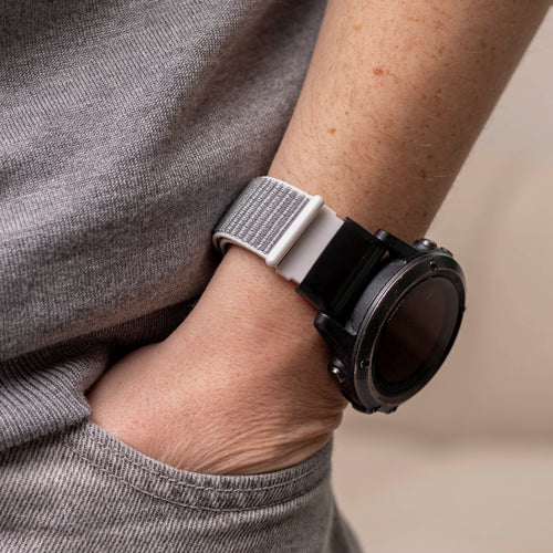 Bracelet nylon Garmin Fenix 9 Pro - 51mm (gris)