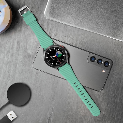 Twill Silicone Strap, aqua, lifestyle photo