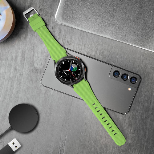 Twill Silicone Strap, light green, lifestyle photo