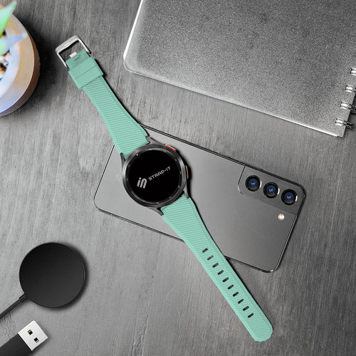 Amazfit Balance 2 Twill Silicone Strap (Aqua)