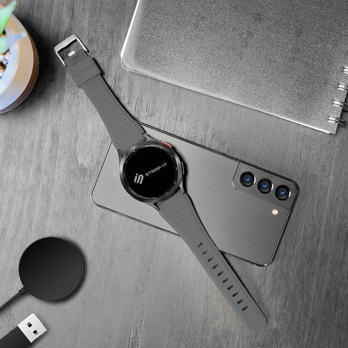 Bracelet silicone sergé CMF Watch 3 Pro (gris)