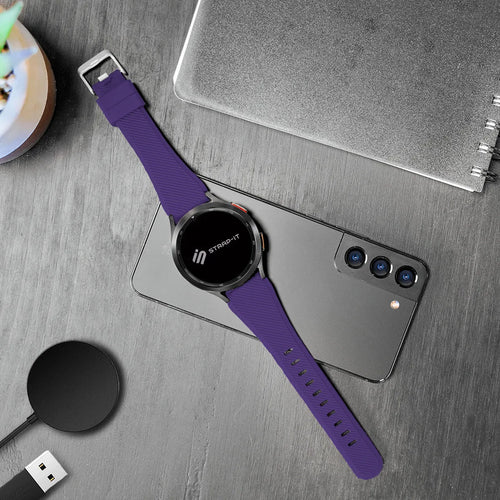 Twill Silicone Strap, purple, lifestyle photo