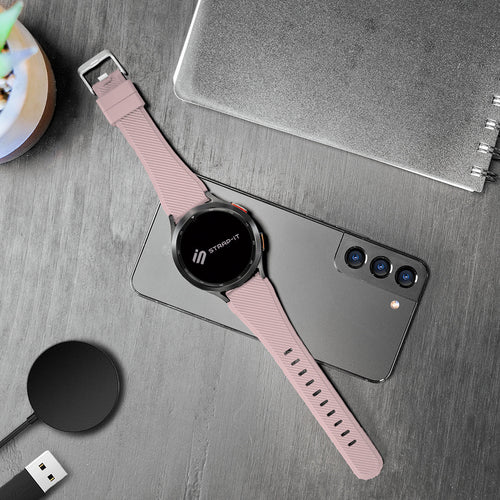Amazfit Bip 6 Twill Silicone Strap (Pink)