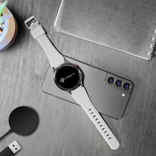 Amazfit GTR 4 Twill Silicone Strap (White)