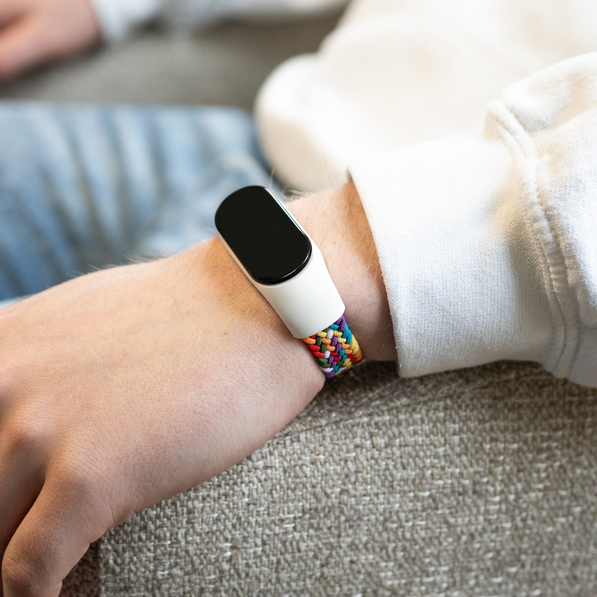 Bracelet tressé Xiaomi Mi Band 5 (arc-en-ciel)