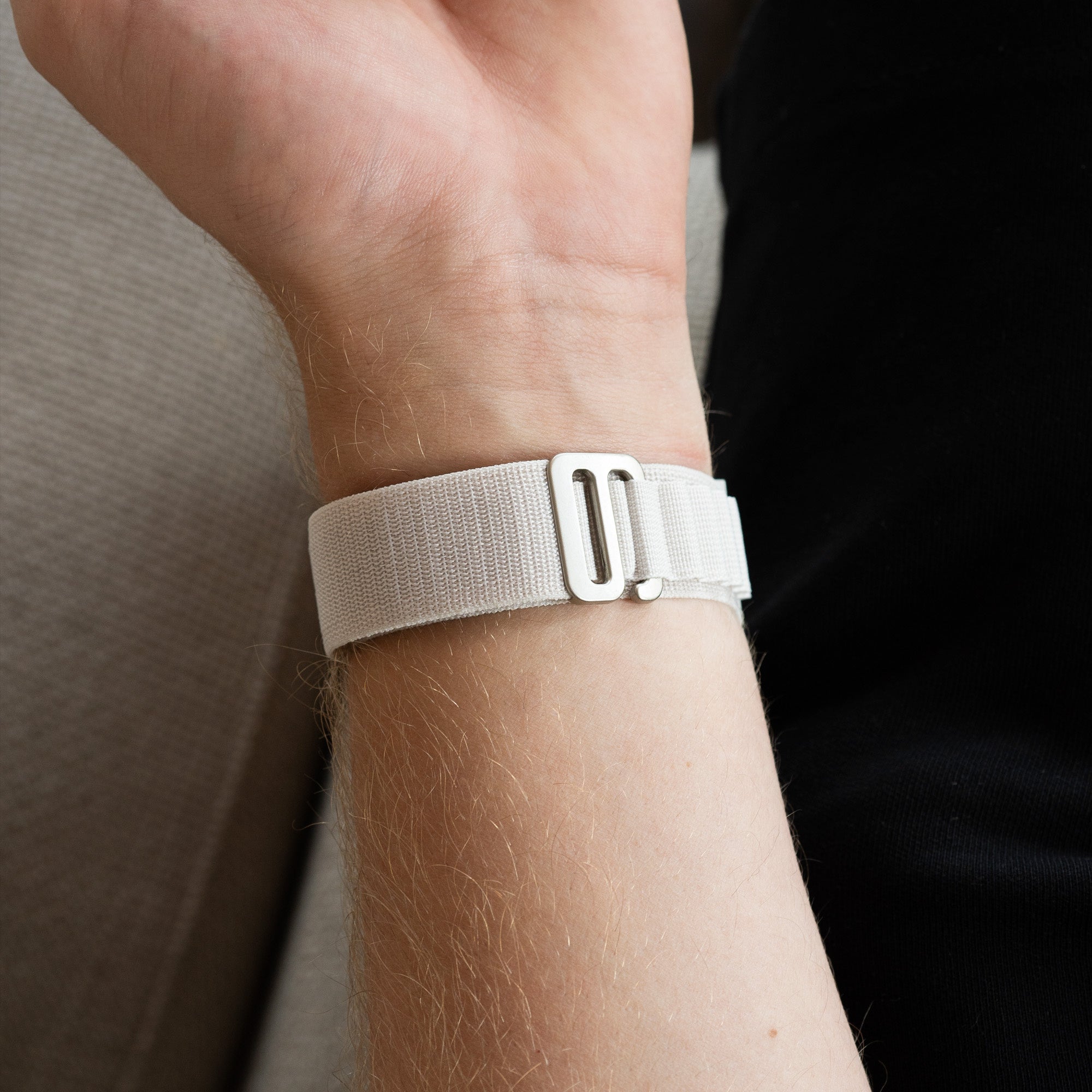 Alpine Nylon Strap, starlight, lifestyle photo