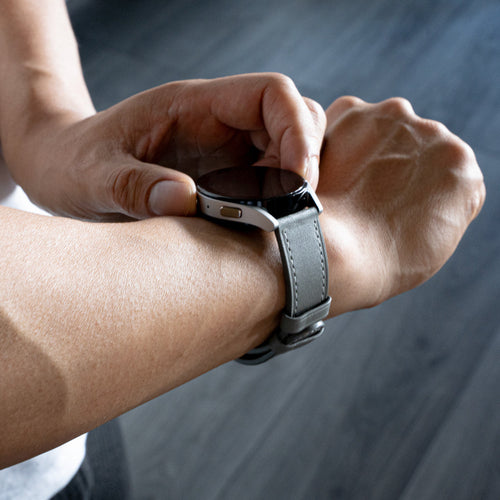 Bracelet cuir moderne Xiaomi Watch 2 Pro (gris)