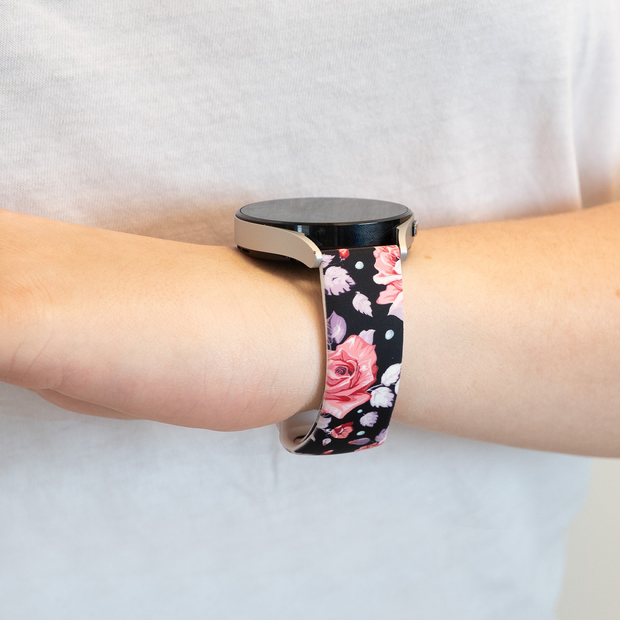 Bandz Bracelet silicone 'fleurs' Coros Pace 2 