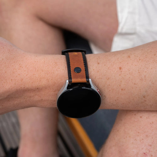 Bracelet cuir vissé OnePlus Watch 3 (noir)