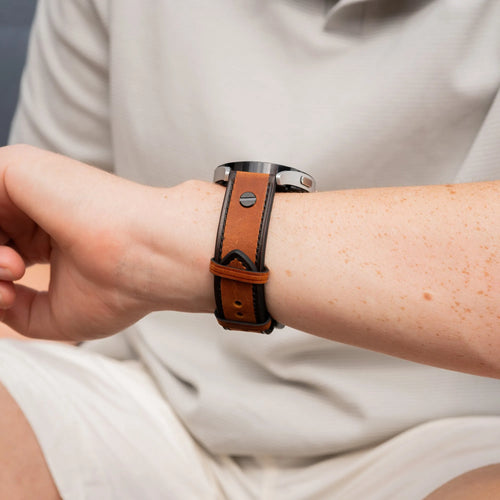 Bracelet cuir vissé OnePlus Watch 3 (noir)