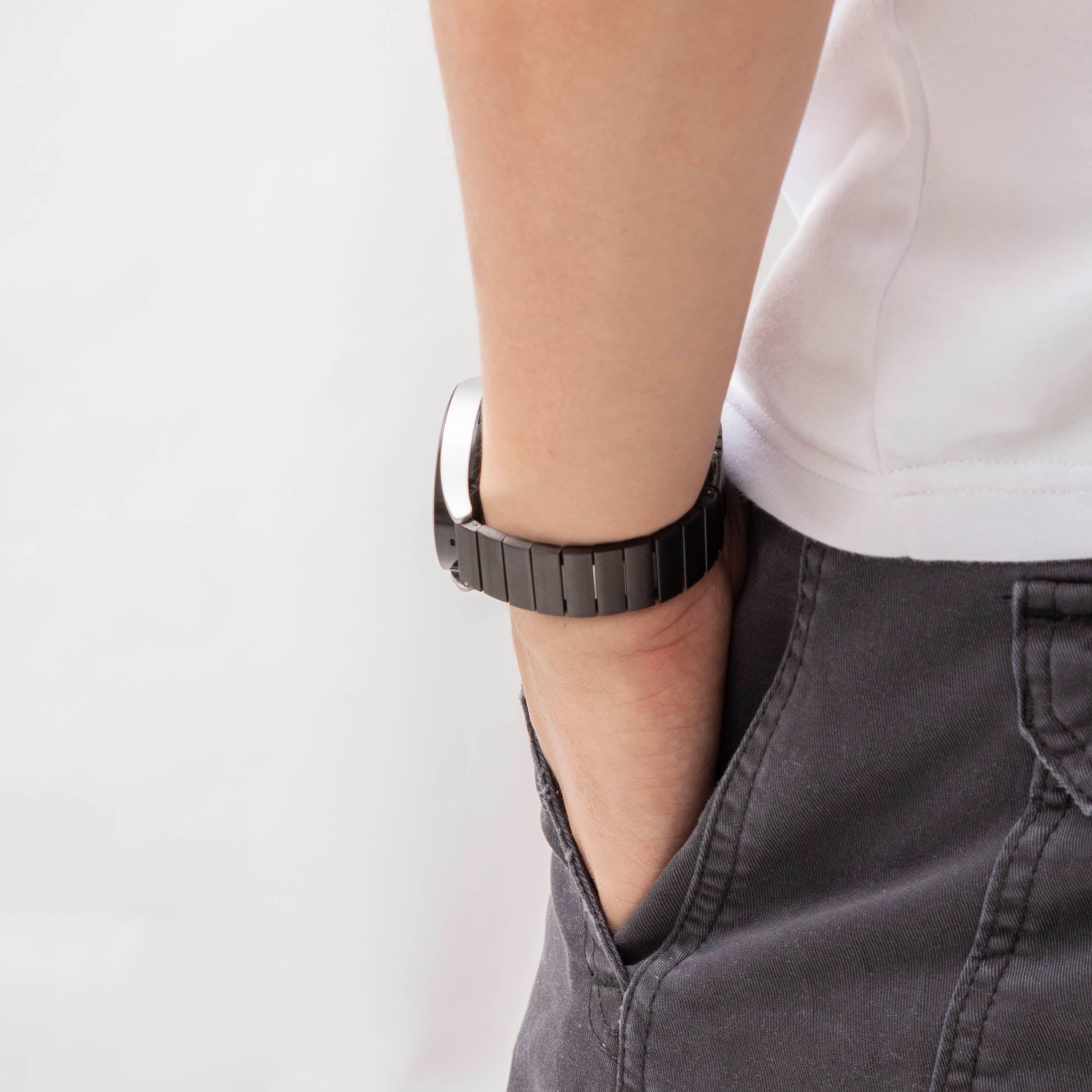 Bracelet métal Samsung Galaxy Watch 4 40mm (noir)