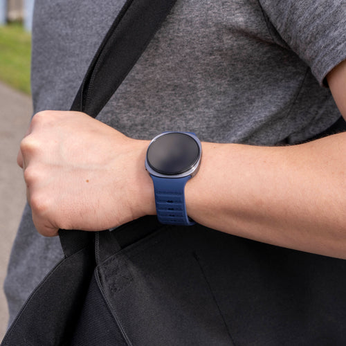 Bracelet silicone Outdoor Samsung Galaxy Watch 8 Classic (bleu foncé)