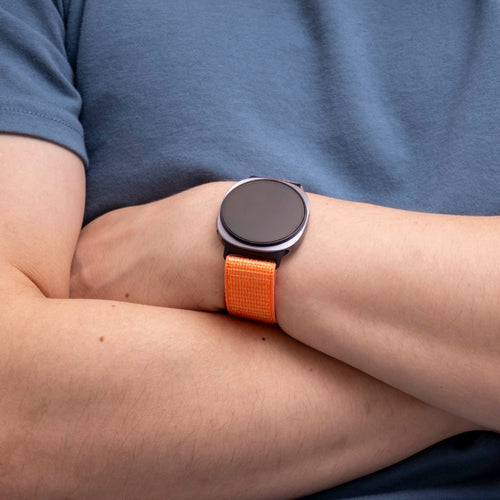 Samsung Galaxy Watch 9 - 40mm Nylon Strap (Orange)