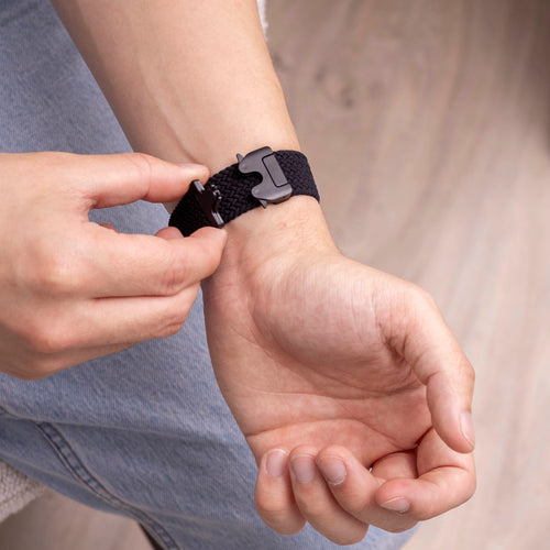 Samsung Galaxy Watch 9 - 44mm Braided Strap P-Buckle (Black)