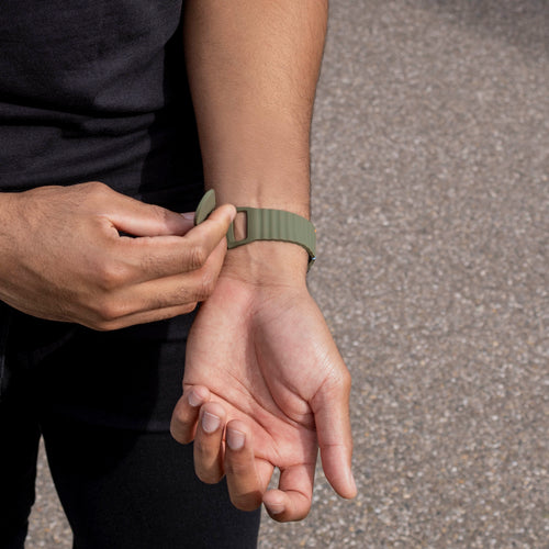 Samsung Galaxy Watch 8 Classic Wave Silicone Strap (Army Green)