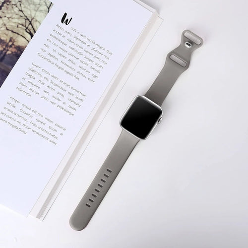 Silicone Strap 'Classic', grey, lifestyle photo