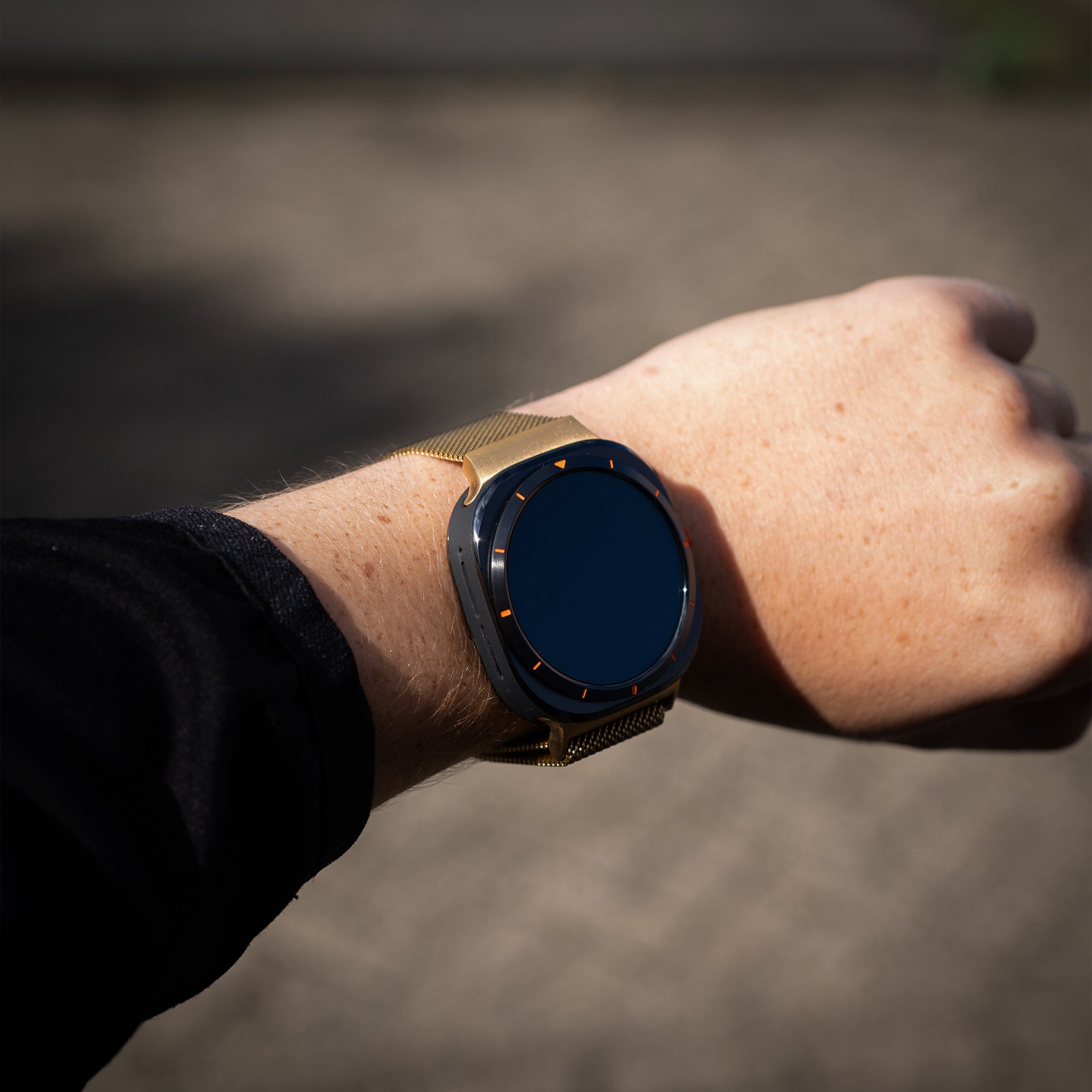 Bracelet milanais Samsung Galaxy Watch Ultra 2 (or)