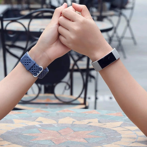 Breathable Silicone Strap, grey, lifestyle photo