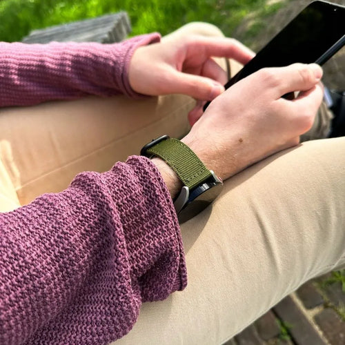 Bracelet nylon avec boucle Honor Magic Watch 2 (vert)