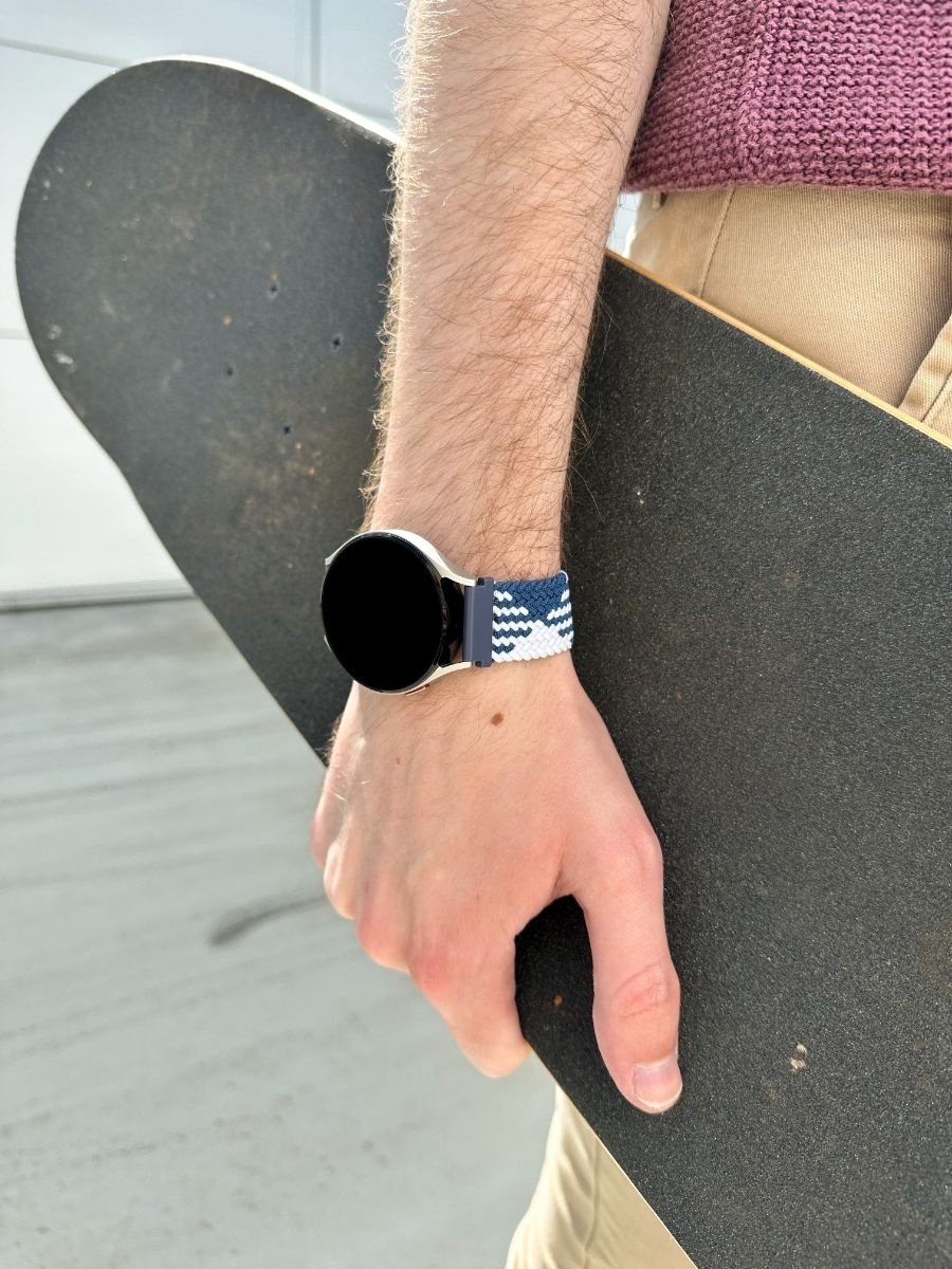 Bracelet tissé réglable Redmi Watch 5 Active (bleu/blanc)