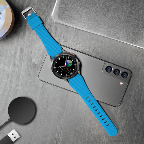 Twill Silicone Strap, light blue, lifestyle photo