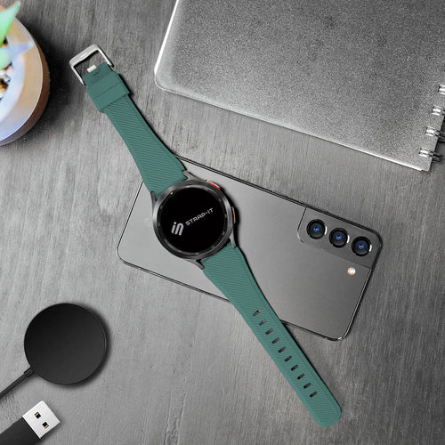 Bracelet silicone sergé Suunto Run (vert sapin)