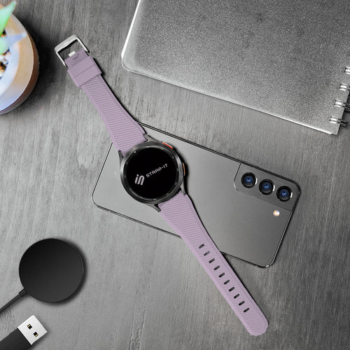 Amazfit Bip 5 Twill Silicone Strap (Lilac)