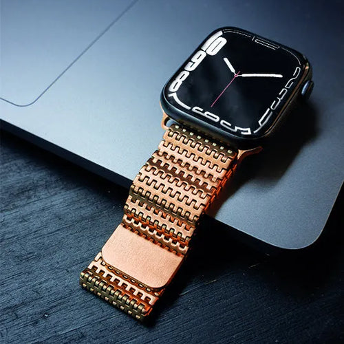 Apple Watch Metal Mesh Strap (Rose Gold)
