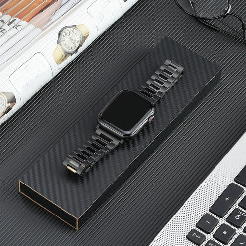 Luxury Titanium Strap, black, lifestyle photo