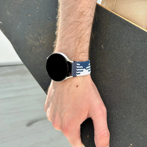 Amazfit Bip 3 (Pro) Adjustable Braided Strap (Blue/White)