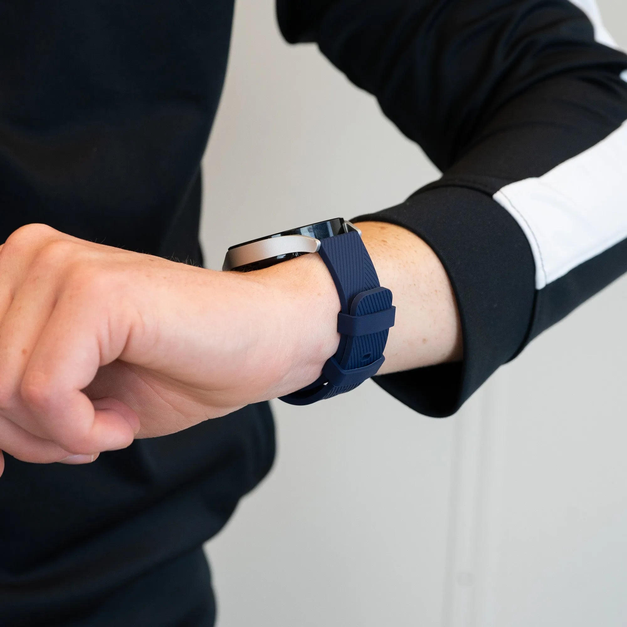 Bandz Gard Pro Health Smartwatch 3 - 41mm Silicone Strap 'Deluxe' (Dark Blue)
