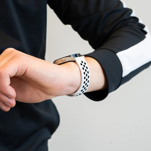 Bandz Bracelet sport 'Deluxe' Amazfit Active 2 (blanc/noir)