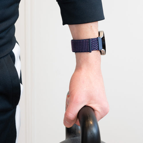 Bandz Bracelet nylon Loop Garmin Forerunner 265 (bleu indigo)