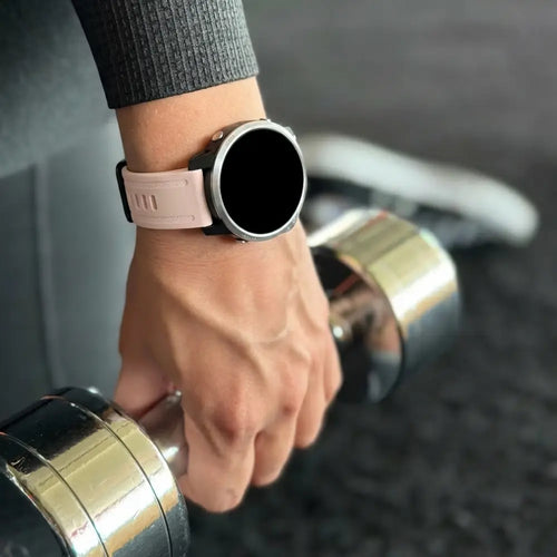 Bracelet silicone Garmin Fenix 7s (rose clair)