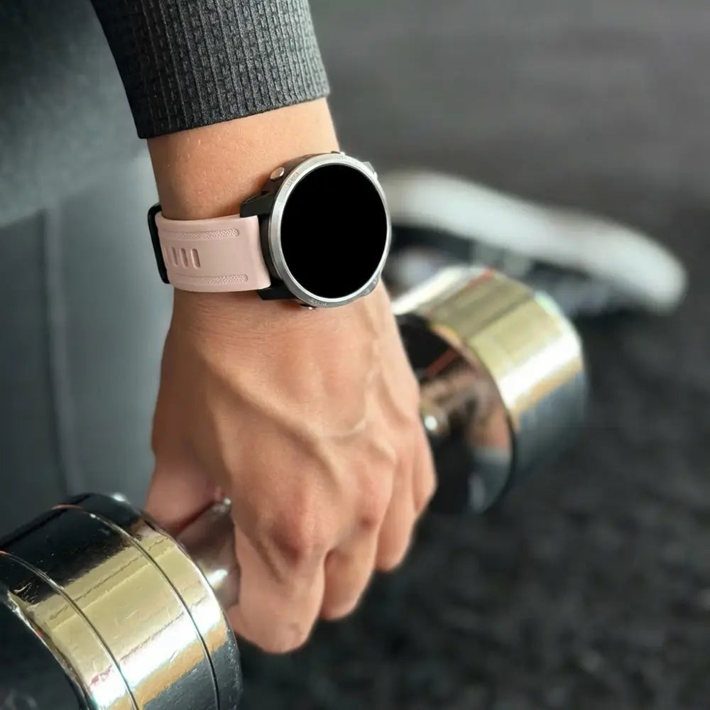 Bracelet silicone Garmin Fenix 7s (rose clair)